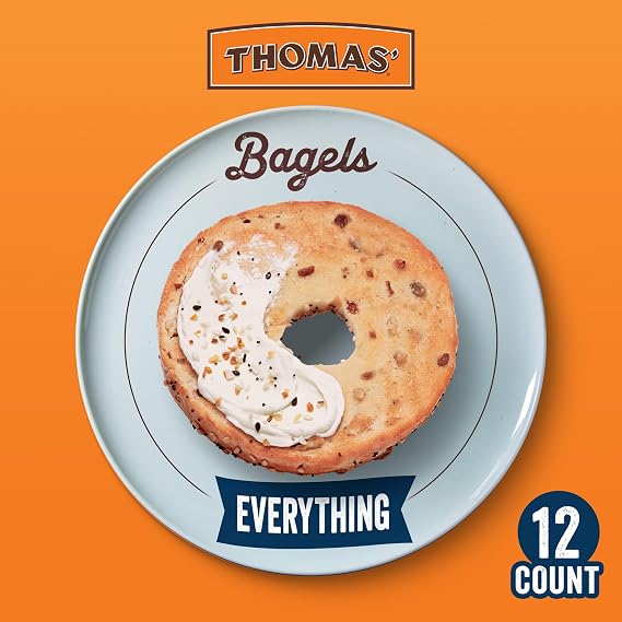 Thomas' Everything (Club Pack) Bagels, 2 packs, 36 oz
