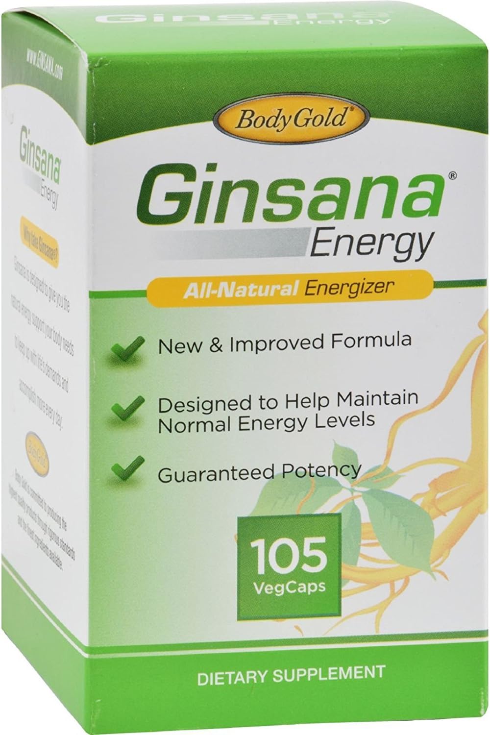 Pharmatron Alan James Ginsana Energy - 105 Softgels