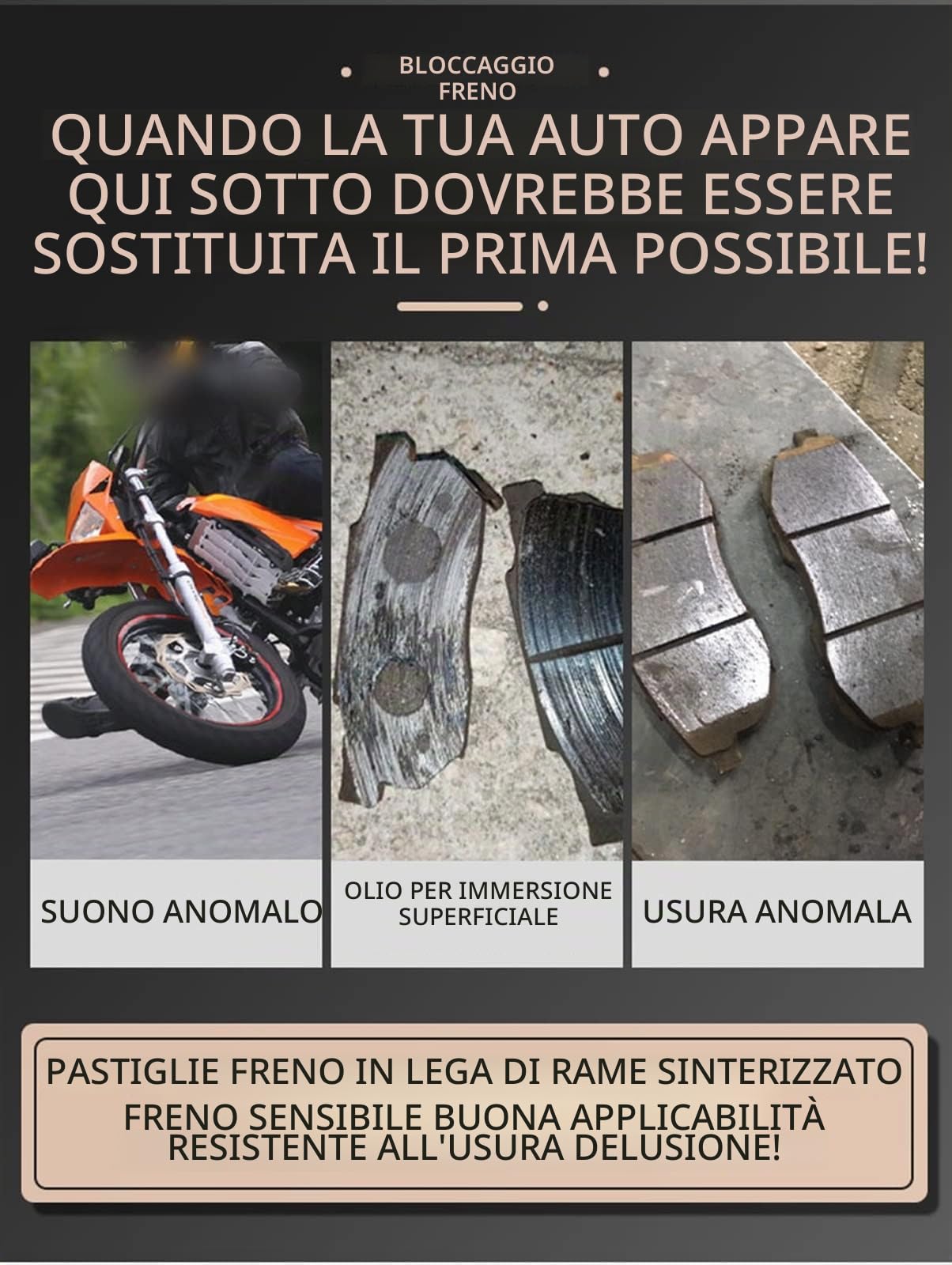 Moto per Honda NC 750 X ABS DCT 2014 2015 2016 2017 2018 2019 2020 2021 Anteriore Posteriore Pastiglie Freno (Color : Front And Rear)