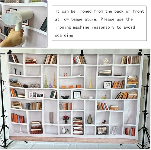 Miniatura 5 de Estantería de 8 x 6 pies, fondo de estudio, mini sesión de fotomatón, telón de fondo para conferencias de oficina, para negocios