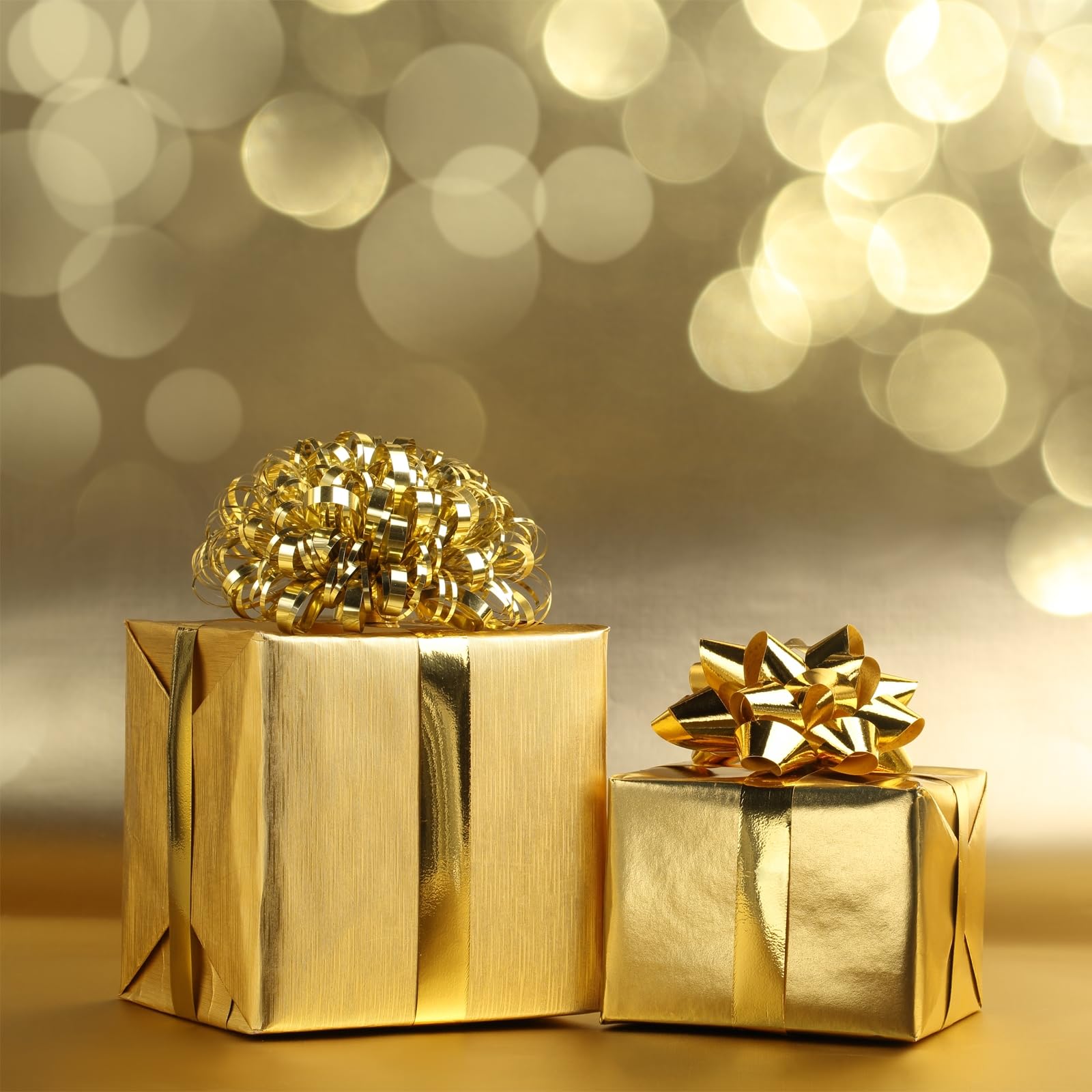 10 Pz Cesto Per Confezioni Regalo Natalizie In Cartoncino Grafica Skin Oro Rettangolare Grande 400x300h120mm