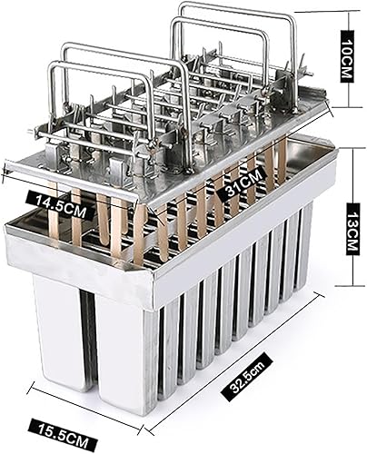 Miniatura 5 de 20 moldes de paletas congeladas, con tapa, capacidad de una sola taza, 3.95 oz, con 100 palitos de paleta, cabeza redonda de acero inoxidable para