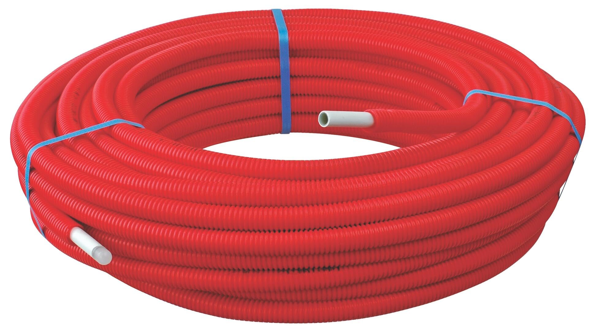 SOMATHERM FOR YOU, Couronne tube multicouche prégainé rouge Ø16 mm, longueur 25 mètres - Esthétique, silencieux, flexible, résistant à la chaleur, hermétique et facile à poser