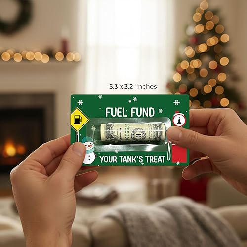 Miniatura 4 de SET - Soporte para dinero y dinero de gas, divertidas tarjetas de regalo en efectivo, soporte para dinero en efectivo, tarjetas de regalo de Navidad