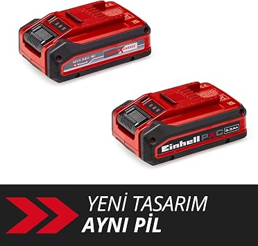 Einhell Orijinal 18 V 3.0 Ah Power X-Change Plus (18 V akü, tüm PXC için çok yönlü, deşarj olmadan, 3 aşamalı LED şarj seviyesi, şarj döngüleri, şarj cihazı olmadan) - 4511501