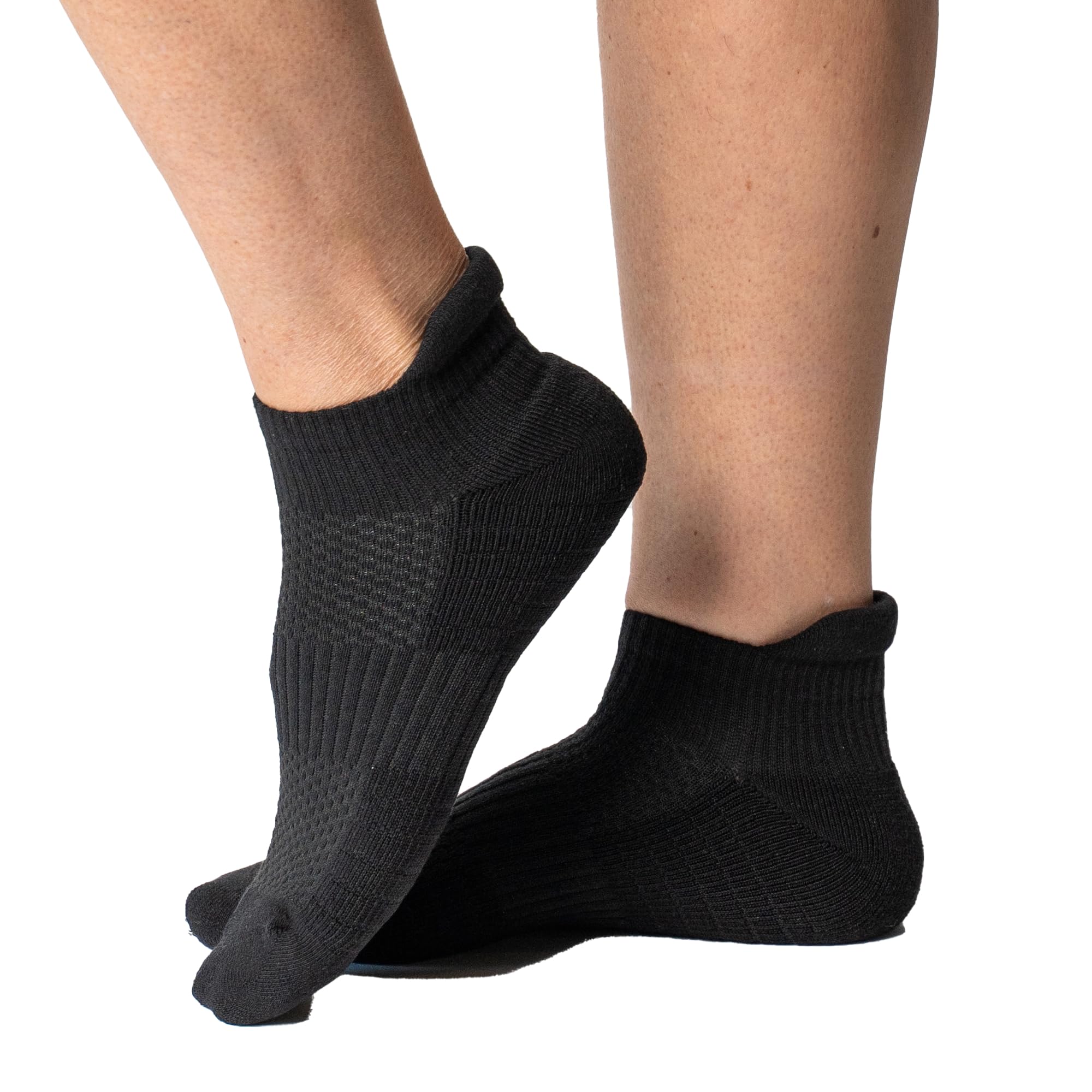 Viasox Ankle Compression Socks for Women Men 14 mmHg Support Improves Circulation Extra Cushioned