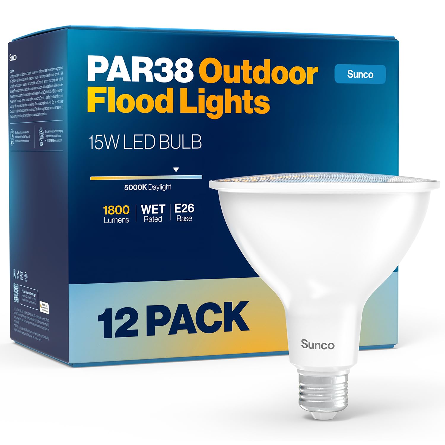 Sunco PAR38 Flood Light Bulbs