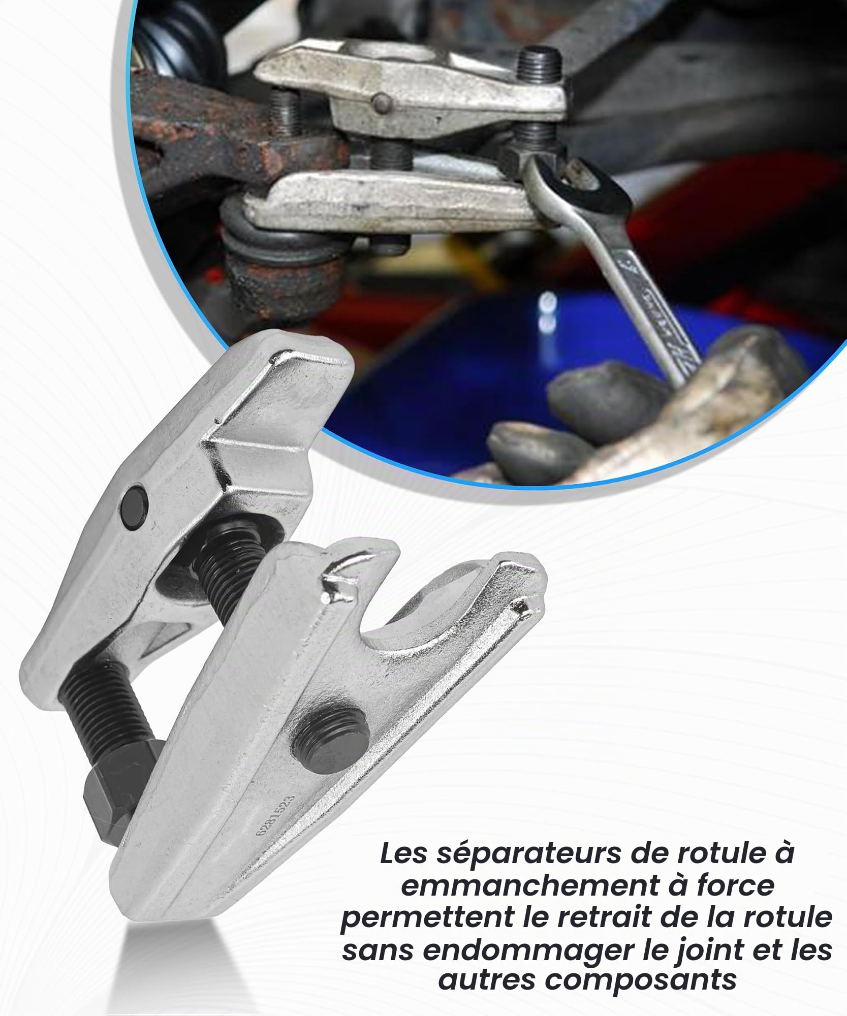 2PCS Outil Mecanique Auto,Kit Extracteur de Rotule,Extracteurs de Rotules pour Rotule de Direction,Convient pour la lupart des Voitures et Camions Légers Peuvent être Utilisés