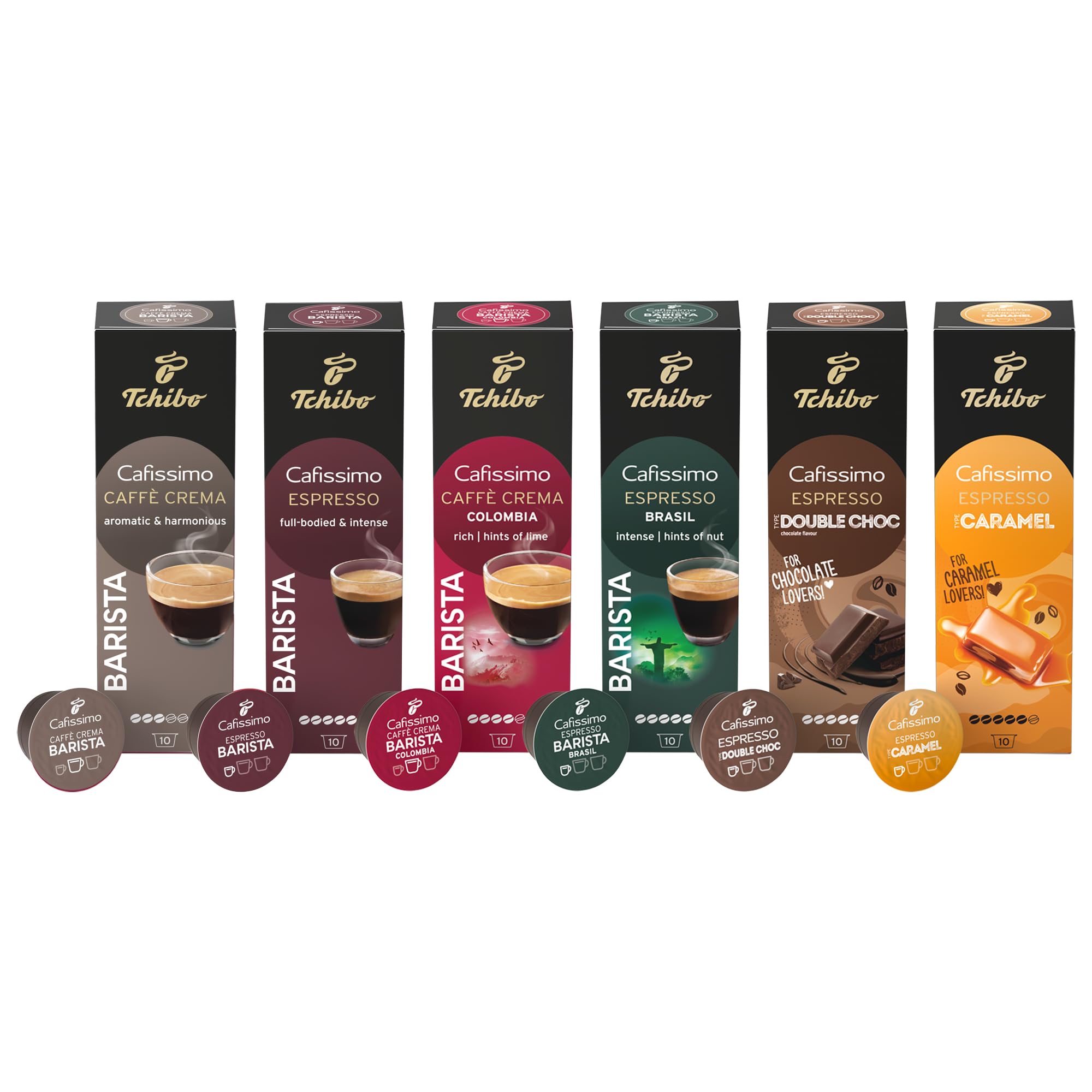 Tchibo Cafissimo Probierset Premium Edition – 60 Kapseln, verschiedene Sorten