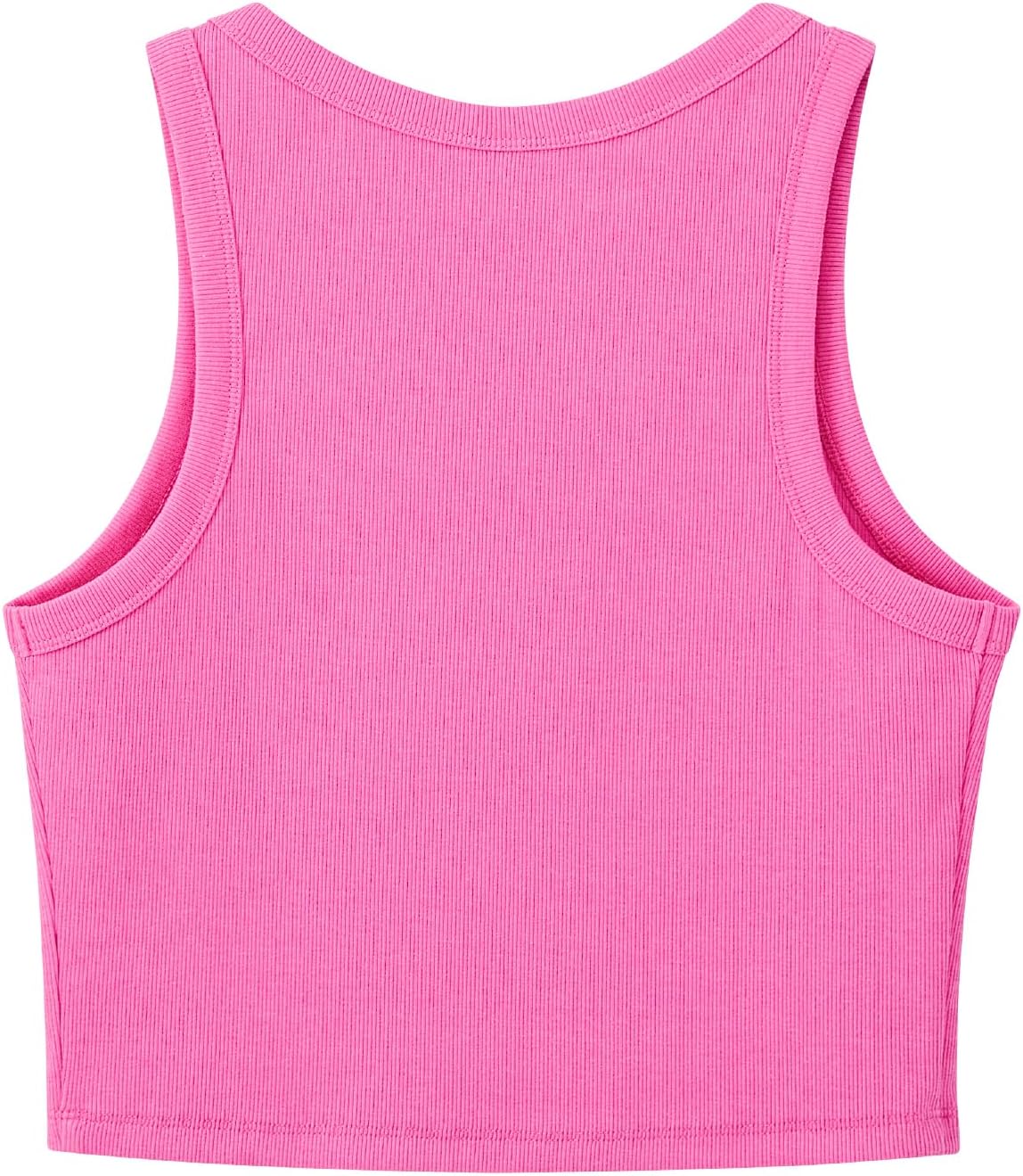 ARRIA Ribbed Crop Tank Top for Women – Soft Slim Fit Scoop Neck Sleeveless Shirt, Fitted Basic Cute Summer Tops 2025, Stretchy Casual Everyday Tank (2 Pack, Pink/Black, Medium) - Image 5