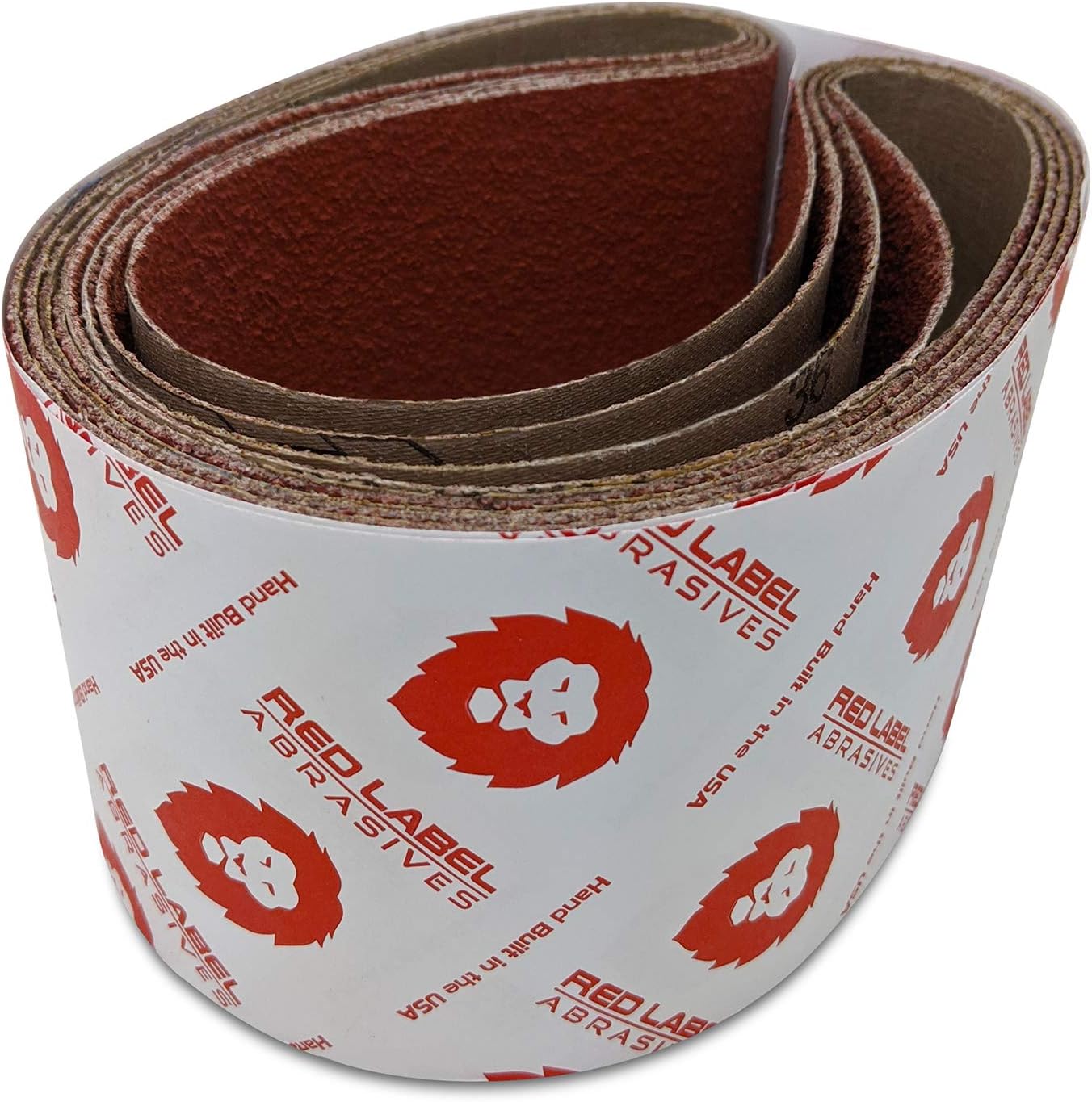 Red Label Abrasives 3 X 21 Inch 36 Grit Metal Grinding Ceramic Sanding Belts, Extra Long Life, 4 Pack