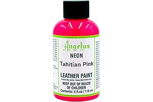 Angelus Neon Leather Paint in Tahitian Pink