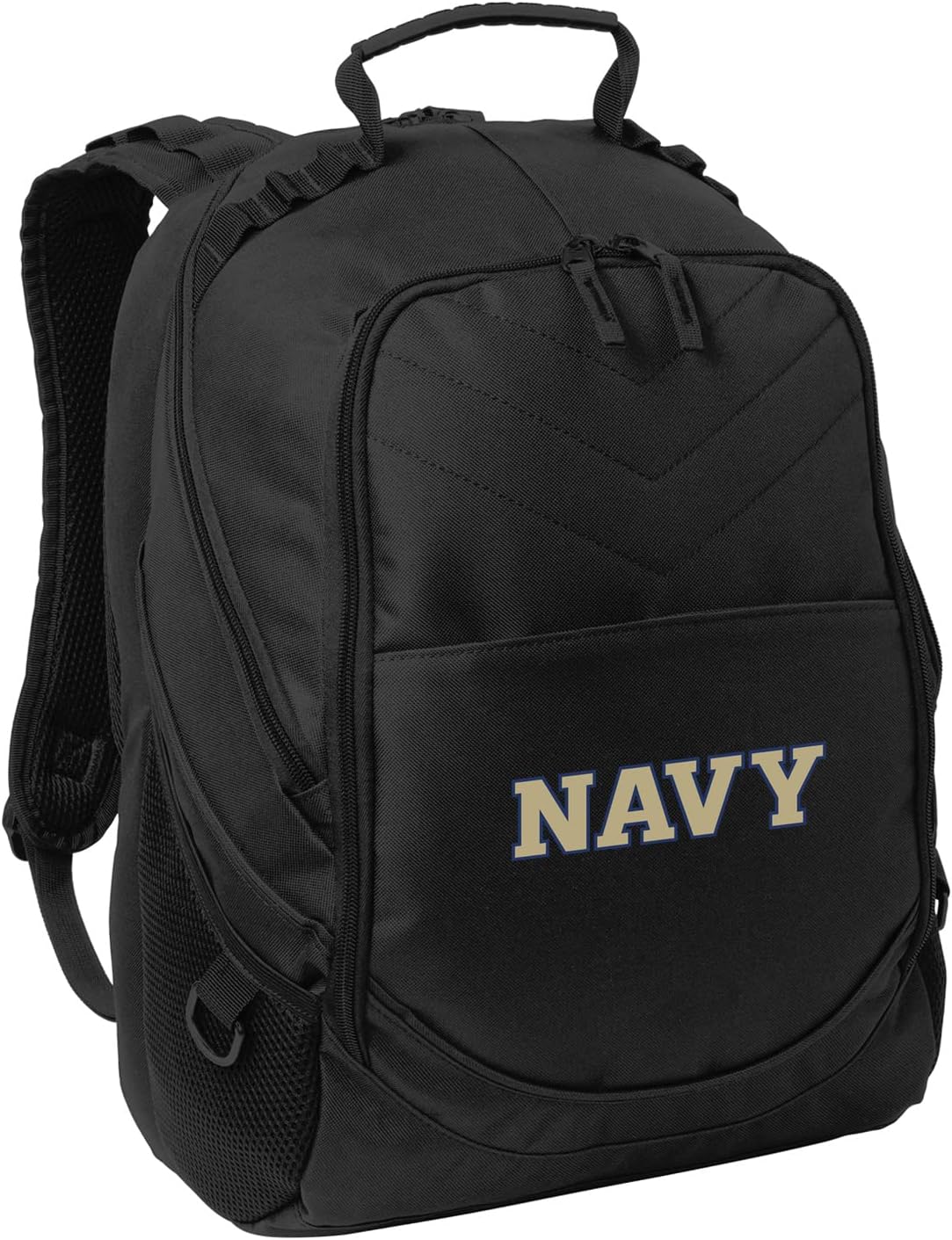 Broad Bay Naval Academy Laptop Backpack OFFICIAL USNA Midshipmen Computer Bag (Black)