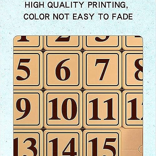 Miniatura 5 de LiangCuber QY Toys - Rompecabezas magnético Klotski de 5 x 5 pulgadas, rompecabezas de números deslizantes de ABS, juguete Tangram de inteligencia