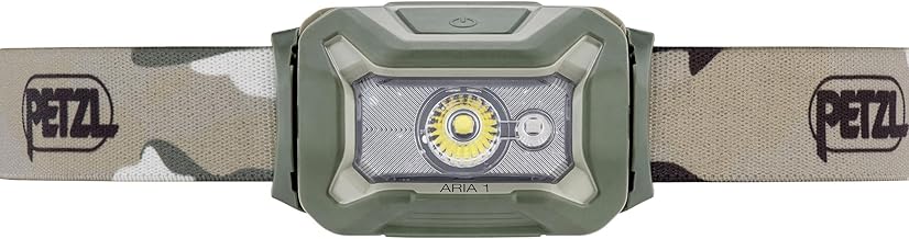 PETZL - Stirnlampe ARIA 1 RGB - 350 Lumen, Camo, Mit drei AAA-/LR03-Batterien gelieferte