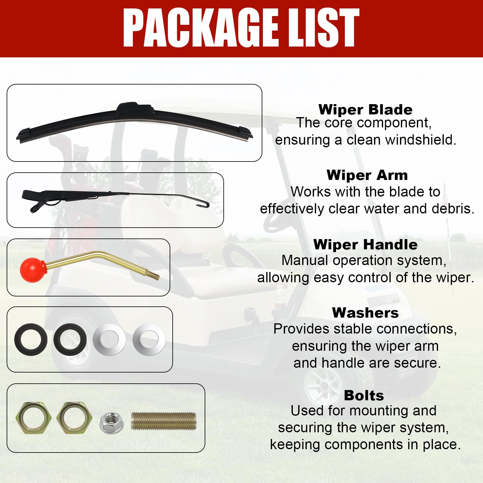 Amazon.com: UTV Windshield Wiper Kit – Universal Manual, 15.7