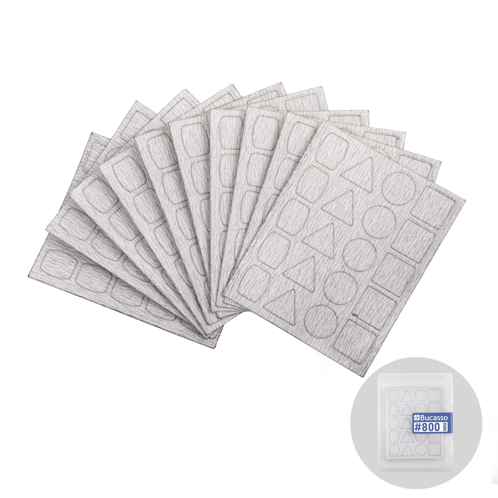 Papel de lija para lijadora de bolígrafo PLH-1000, PLH-2000, 10 piezas con cada 20 almohadillas (800)
