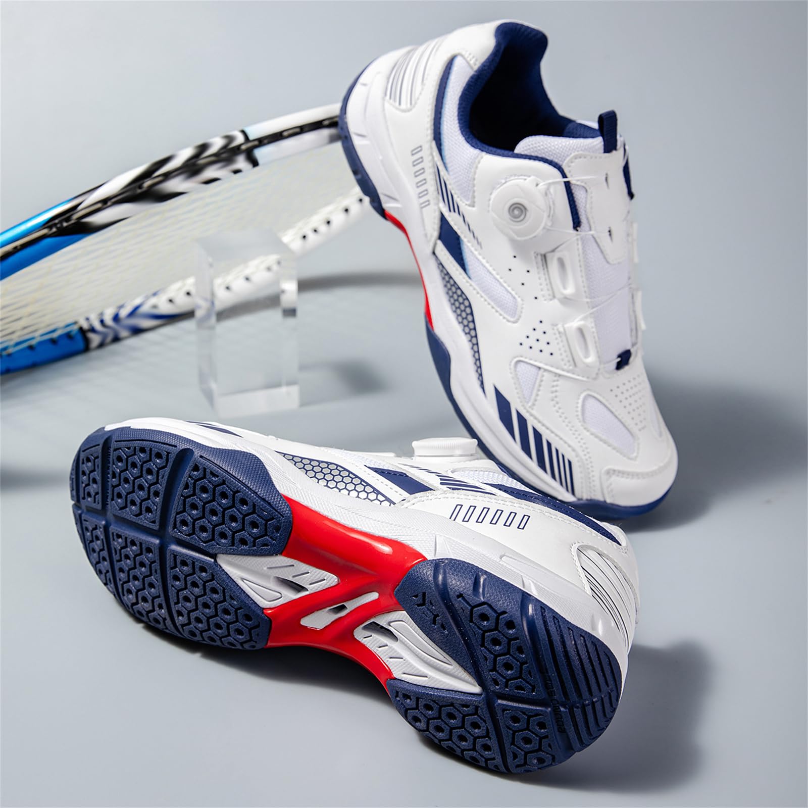 Buty do badmintona Lekkie buty do tenisa stołowego i pickleballa dla mężczyzn i kobiet Trampki All Court Niebrudzące Antypoślizgowe