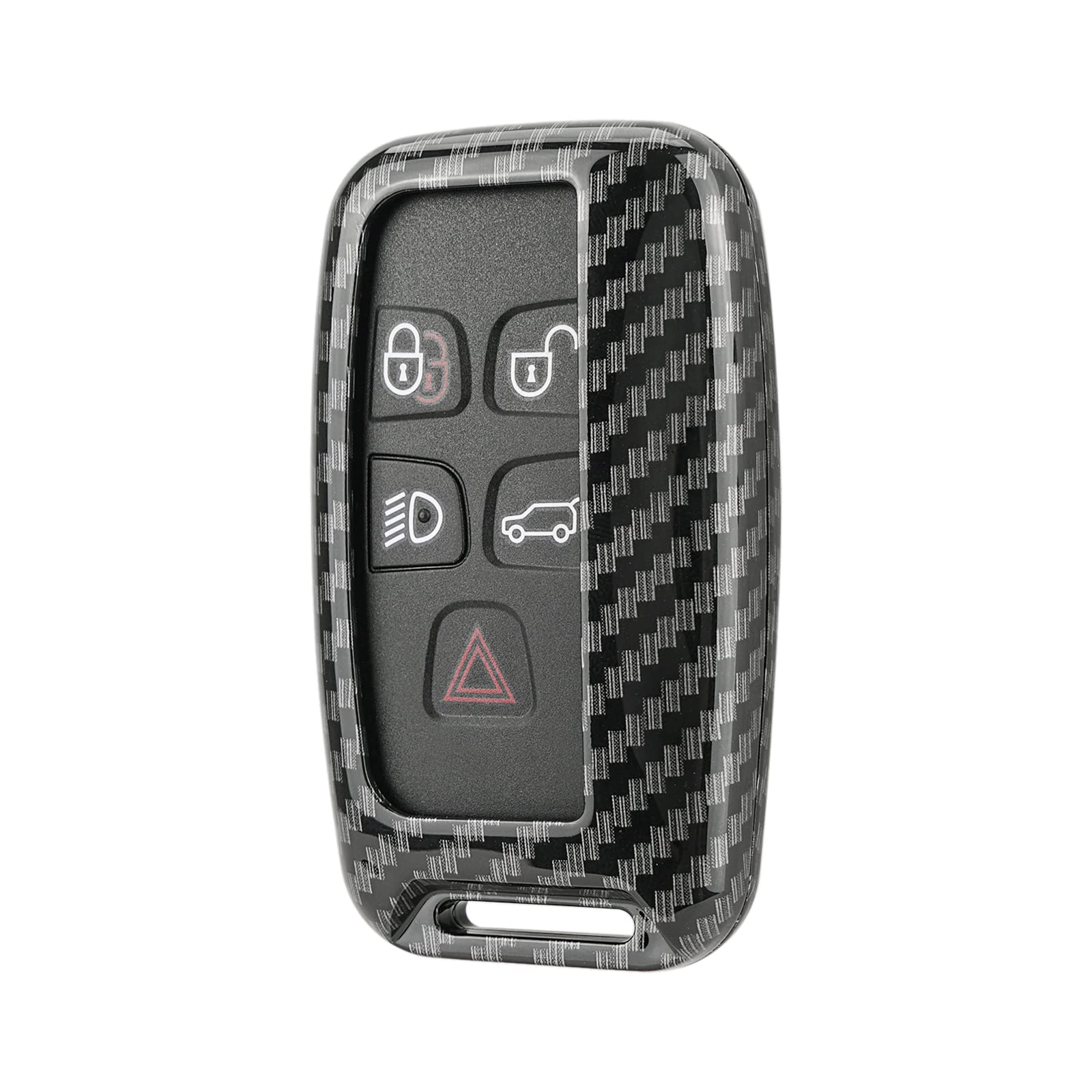 Red Carbon Fiber Remote Key Fob Cover For Land Rover Range Rover Jaguar T45cf - View #7
