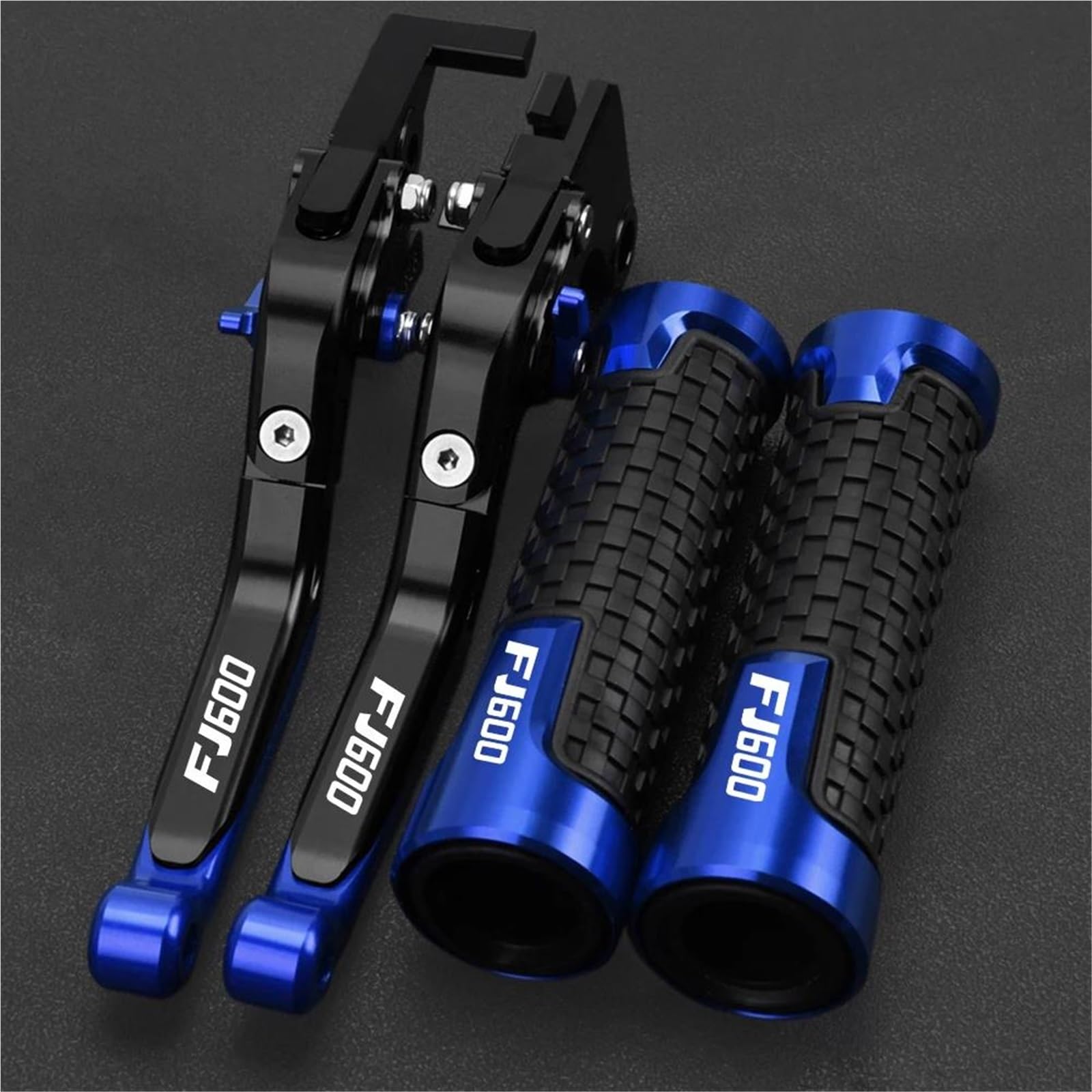 Tgvselpj Blue 2 Motorcycle Part Folding Extendable Brake Clutch Levers Motorcycle Accessories Parts Adjustable Handle For Y-Amaha Fj600 Fj-600 1984-1998(Blue 2)