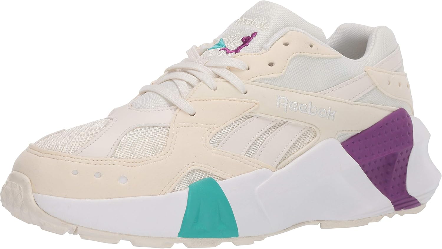 Reebok Women's Aztrek Shoes 10 Chalk/White/Timeless Teal/Aubergine