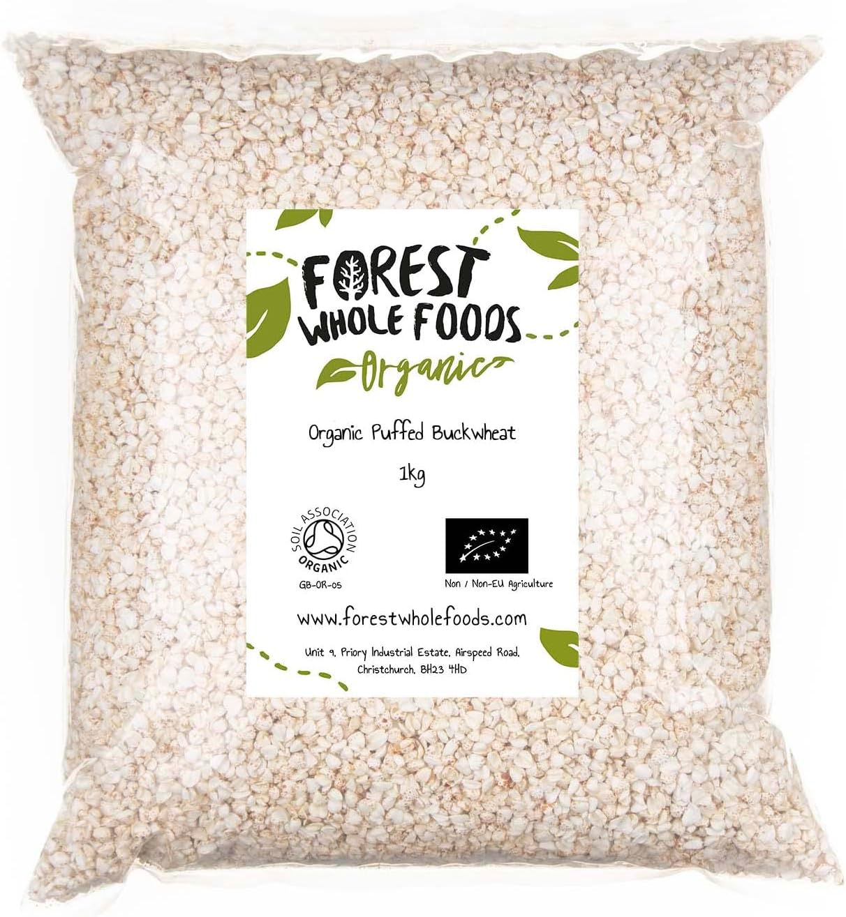 Forest Whole Foods - Organic Puffed Buckwheat (1kg)