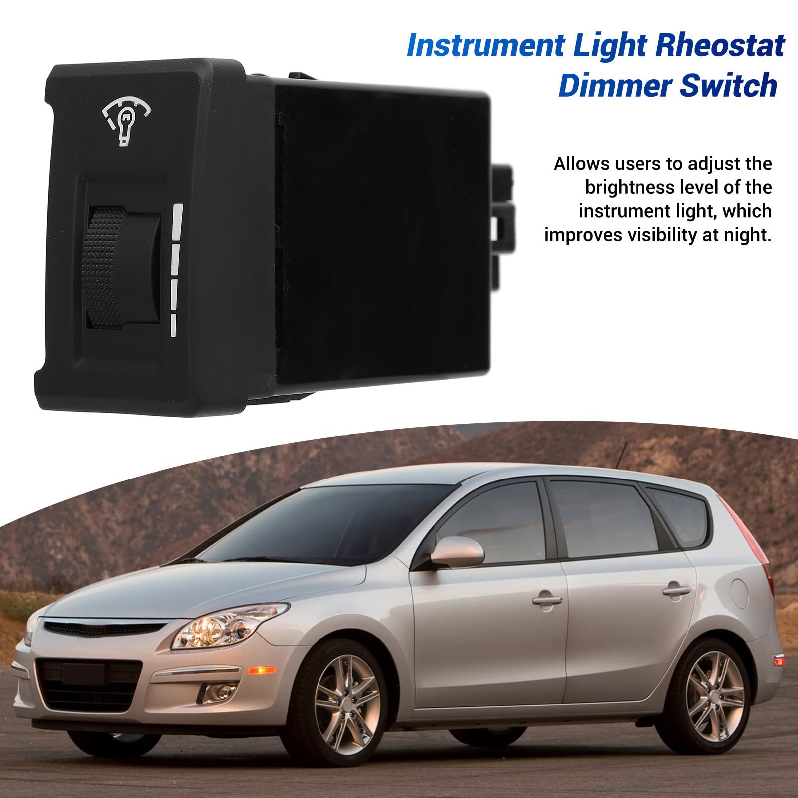 Interruptor Atenuador de Reóstato de Luz de Instrumentos 949502L000WK - Control de Iluminación de Tablero Ajustable para Modelos Elantra Touring 2009-2012 e I30