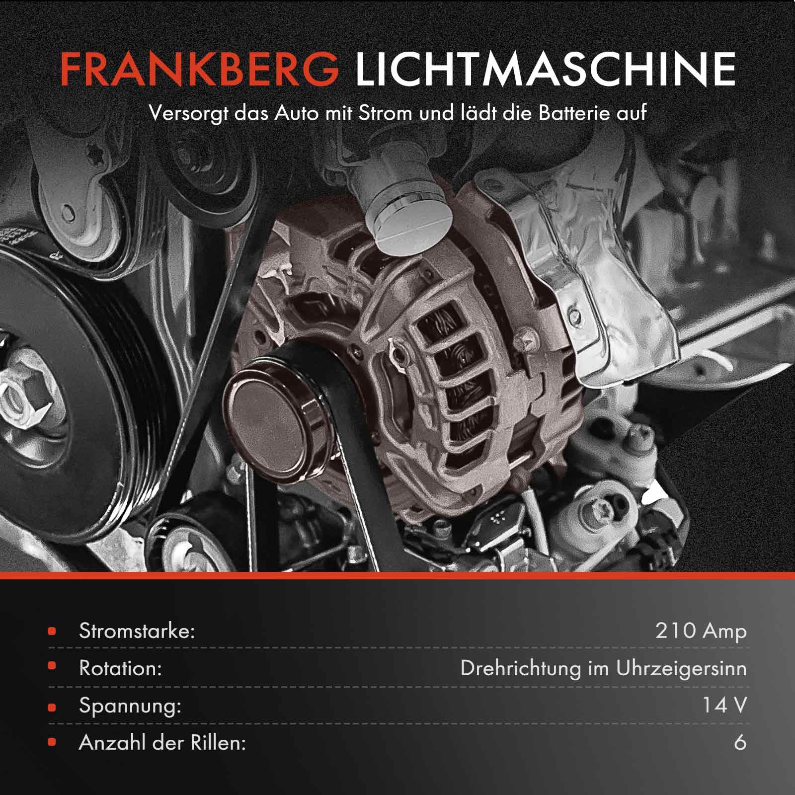 Frankberg Alternateur-générateur 210 A 7711368357