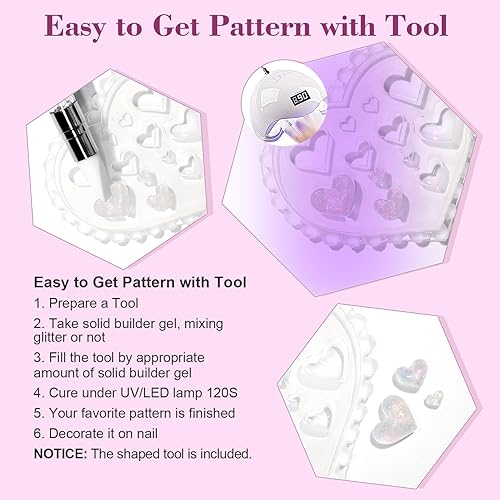 Miniatura 7 de RARJSM Aurora Solid Builder - Gel de uñas no pegajoso para esculpir 3D, gel de extensión de uñas Galaxy Starry Cloud transparente, naranja, rosa,