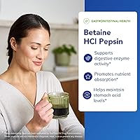 Vista 3 de Pure Encapsulations Betaine HCl Pepsin - Digestive Enzymes Supplement for Digestion Aid & Support, Stomach Acid & Nutrient Absorption* - with