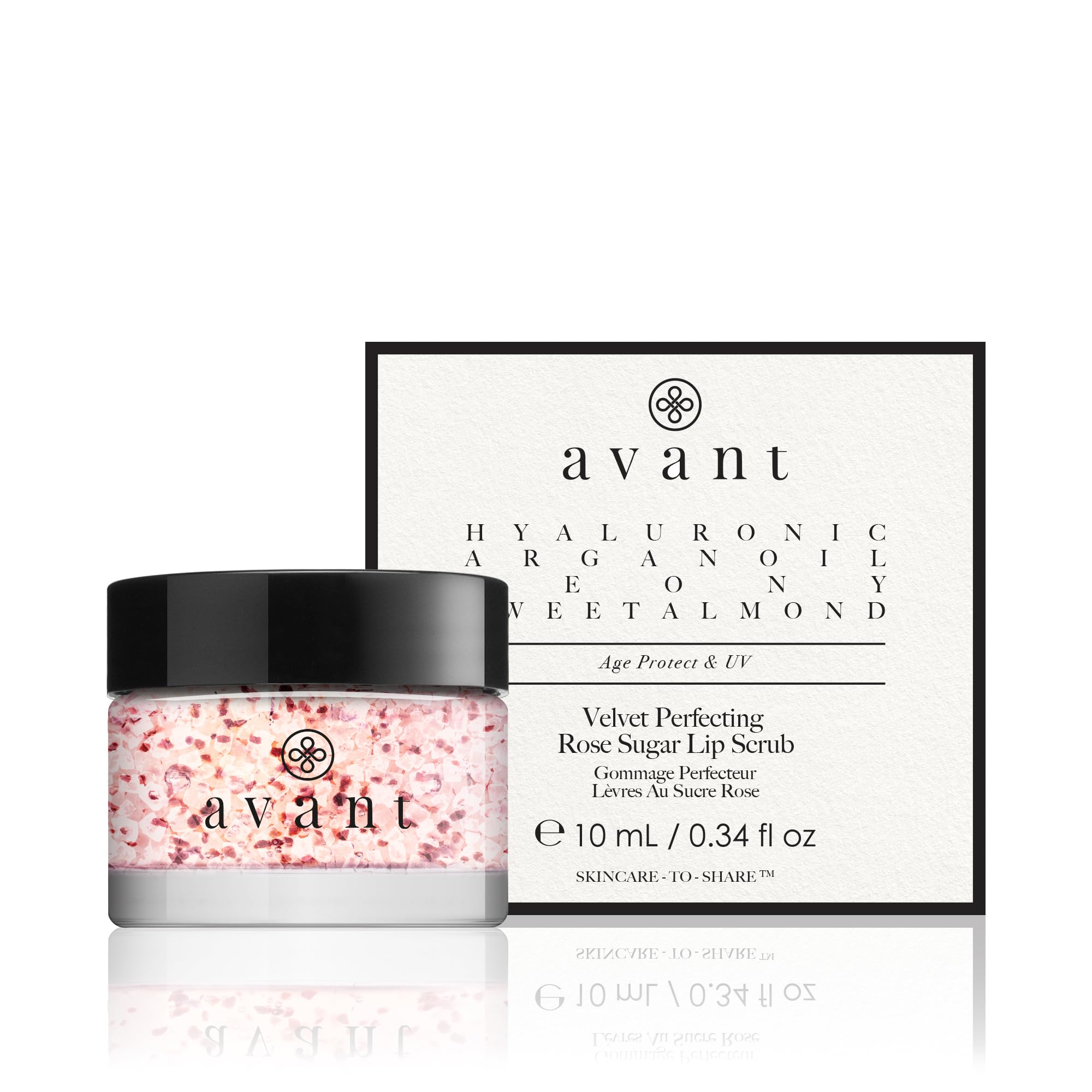 Avant Samtige Rose Zuckerpeeling für die Lippen | 1x10ml