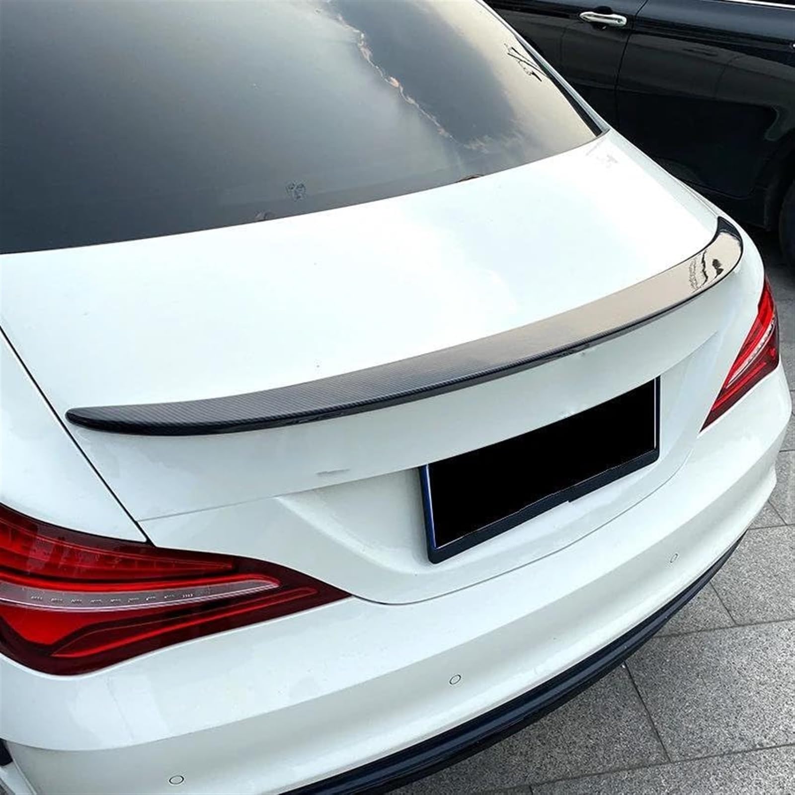 Spojlery tylne bagażnika samochodu, skrzydło dachu samochodu, do Mercedesa-Benza, do klasy CLA C117 CLA180 200, do CLA45, do AMG 2013-2019, ochraniacz górnego skrzydła bagażnika Spoiler tylny