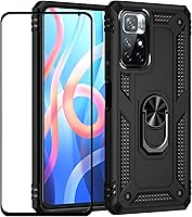 Vista 86 de Funda para Xiaomi redmi Note 10 Pro con protector de pantalla, ajuste delgado, protección militar, a prueba de golpes, funda trasera para Redmi Note