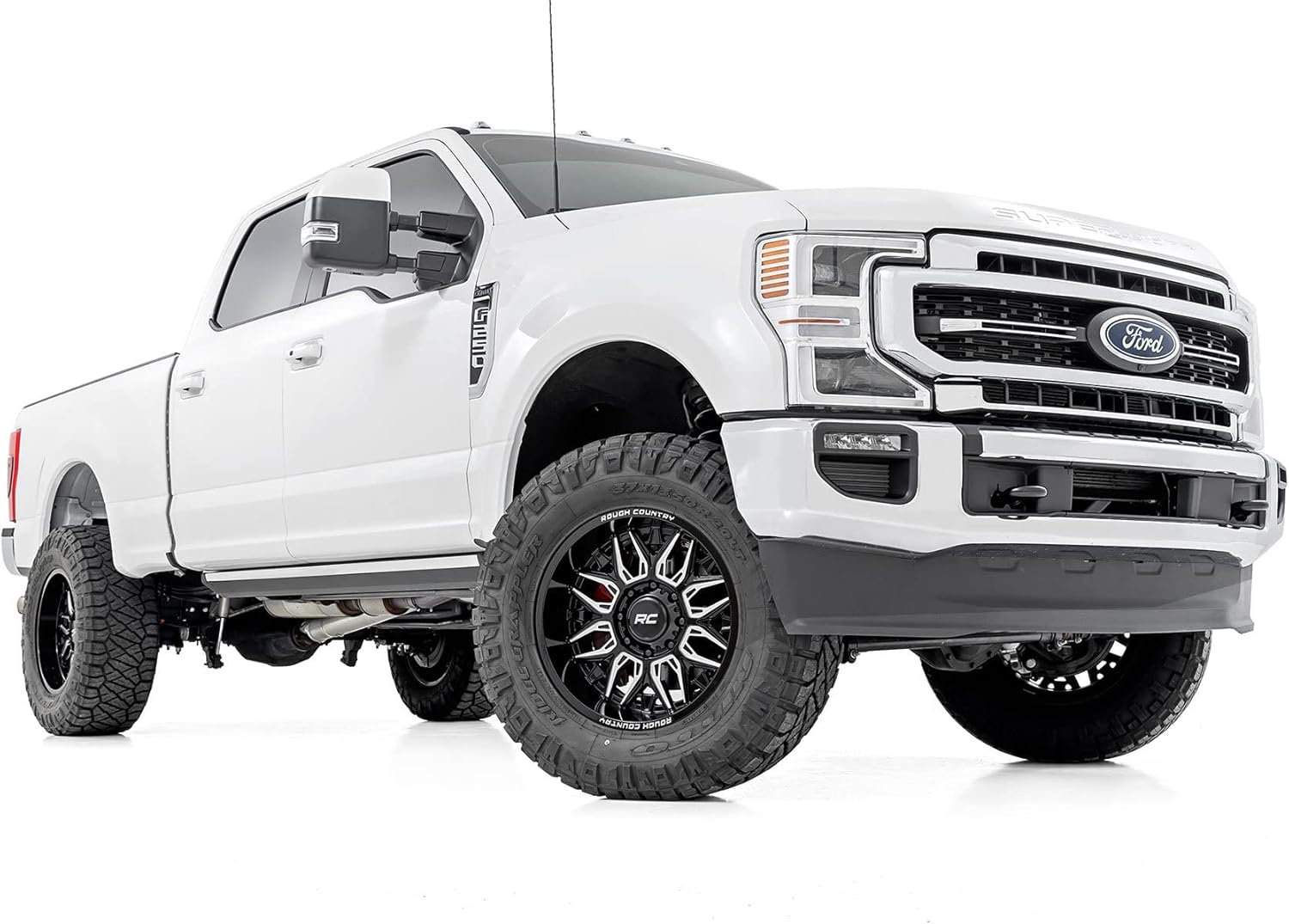 Rough Country 86 Series One-Piece Aluminum Wheel - 20x10, 6x5.5" Bolt Pattern, 25mm Offset, Gloss Black