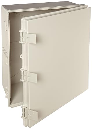 BUD Industries NBF-32034 Plastic Indoor NEMA ABS, 19.69" L x 15.75" W x 7.87" D, White