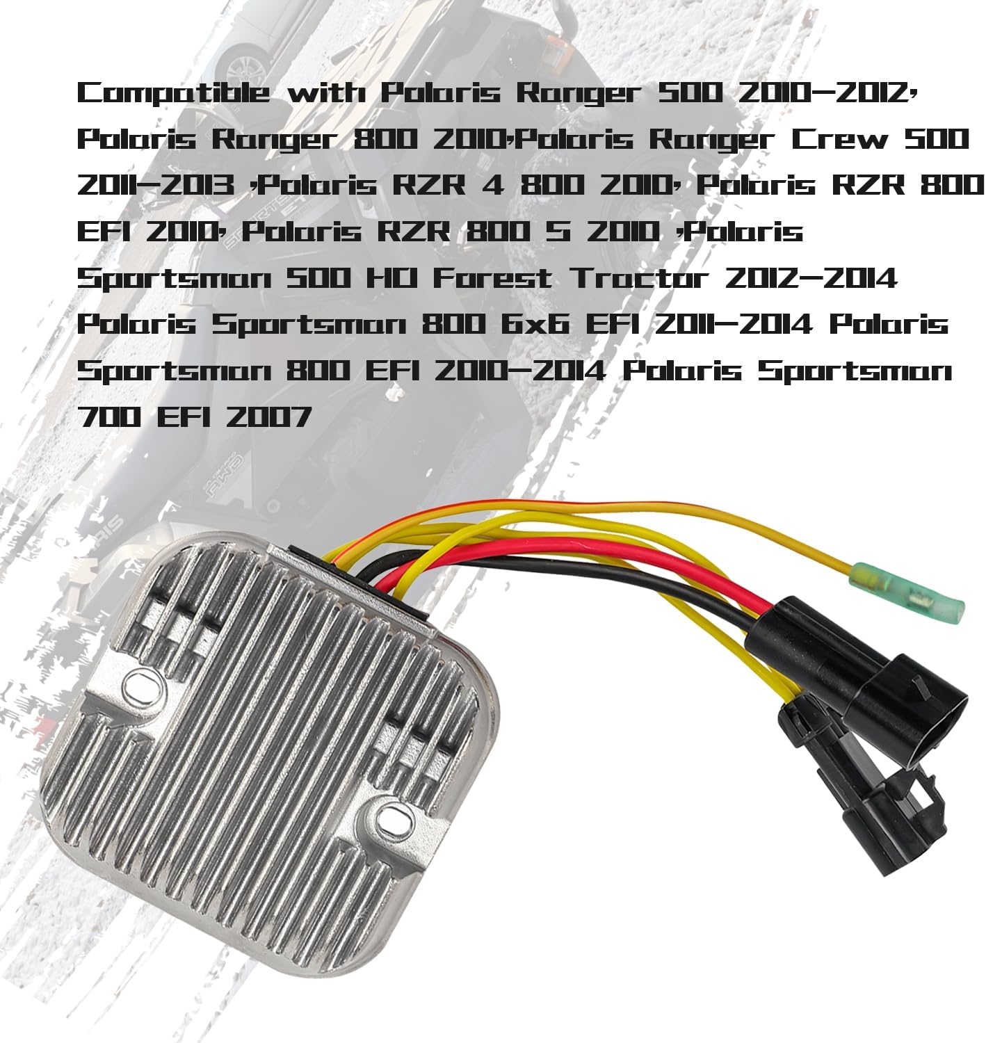 KARSEE Voltage Regulator Rectifier Compatible with Polaris Ranger 500 2010-2012 Ranger 800 2011-2013 RZR S 800 4012748
