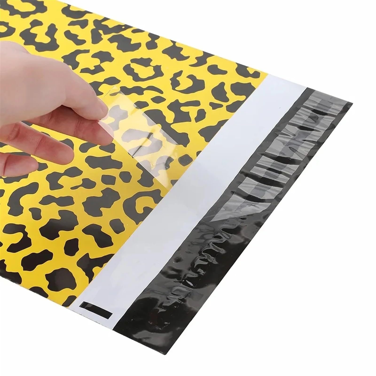 50 pz Nuovo Leopardo Parttern Sacchetti for Imballaggio Sacchetti di Spedizione Impermeabile Autosigillante Sacchetti di Corriere Addensare Consegna 10 * 13 Sacchetto Espresso