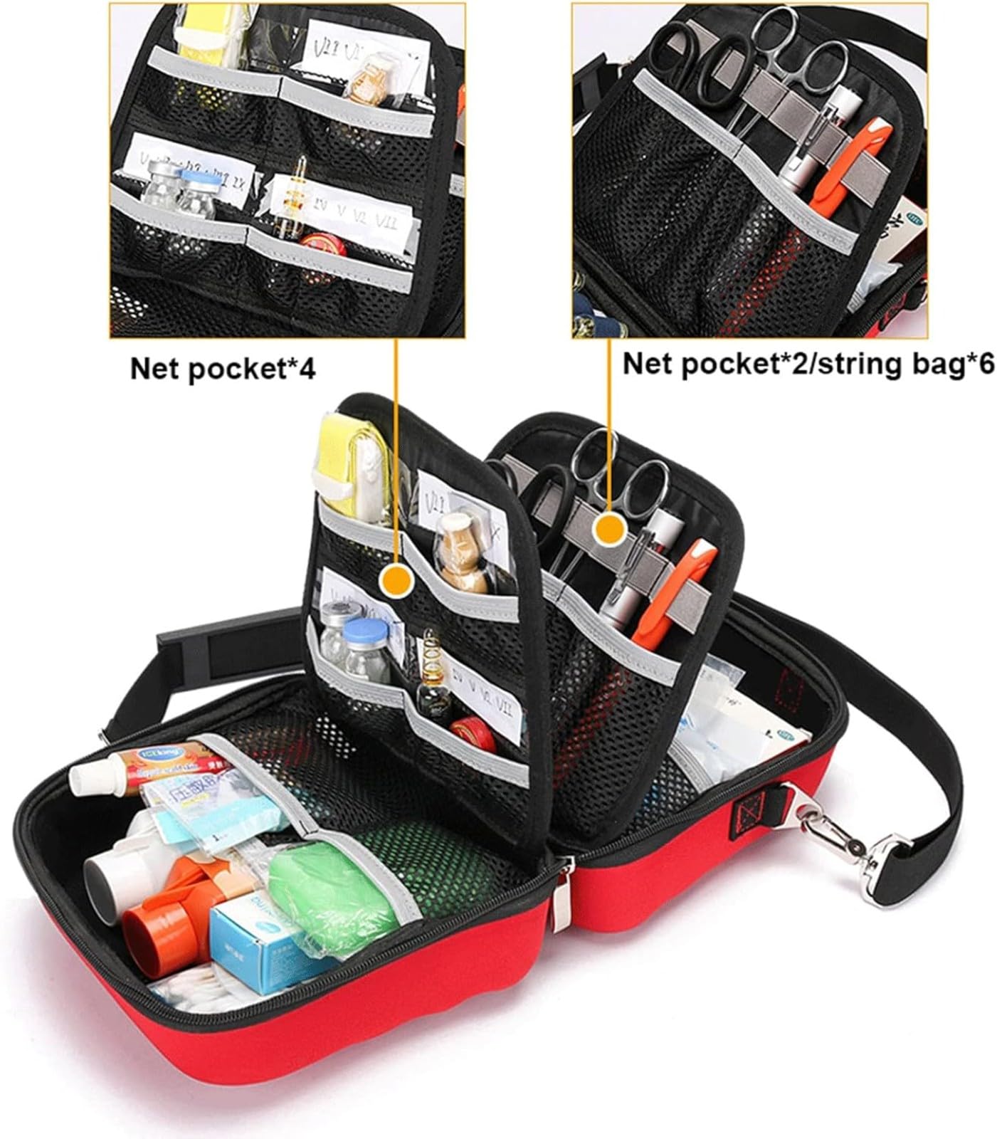 Trauma Erste-Hilfe-Tasche, leeres Set für Arbeitsplatz, Zuhause, Reisen, Camping, Outdoor, Survival