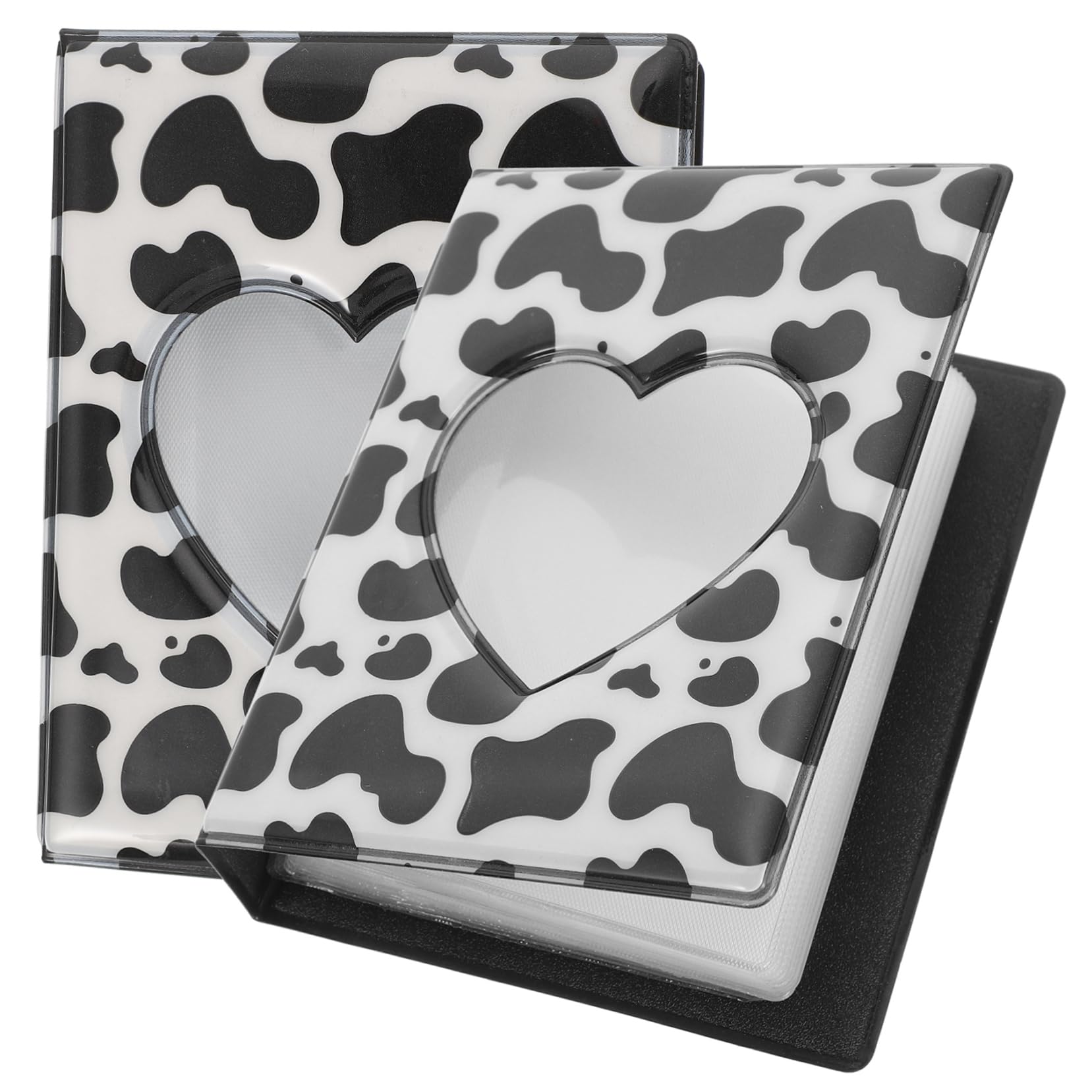Artibetter 2pcs DIY Hollow Design Photo Album for Family Photos Adorable Heart Pattern Organizer for Weddings Birthdays and Special Memories