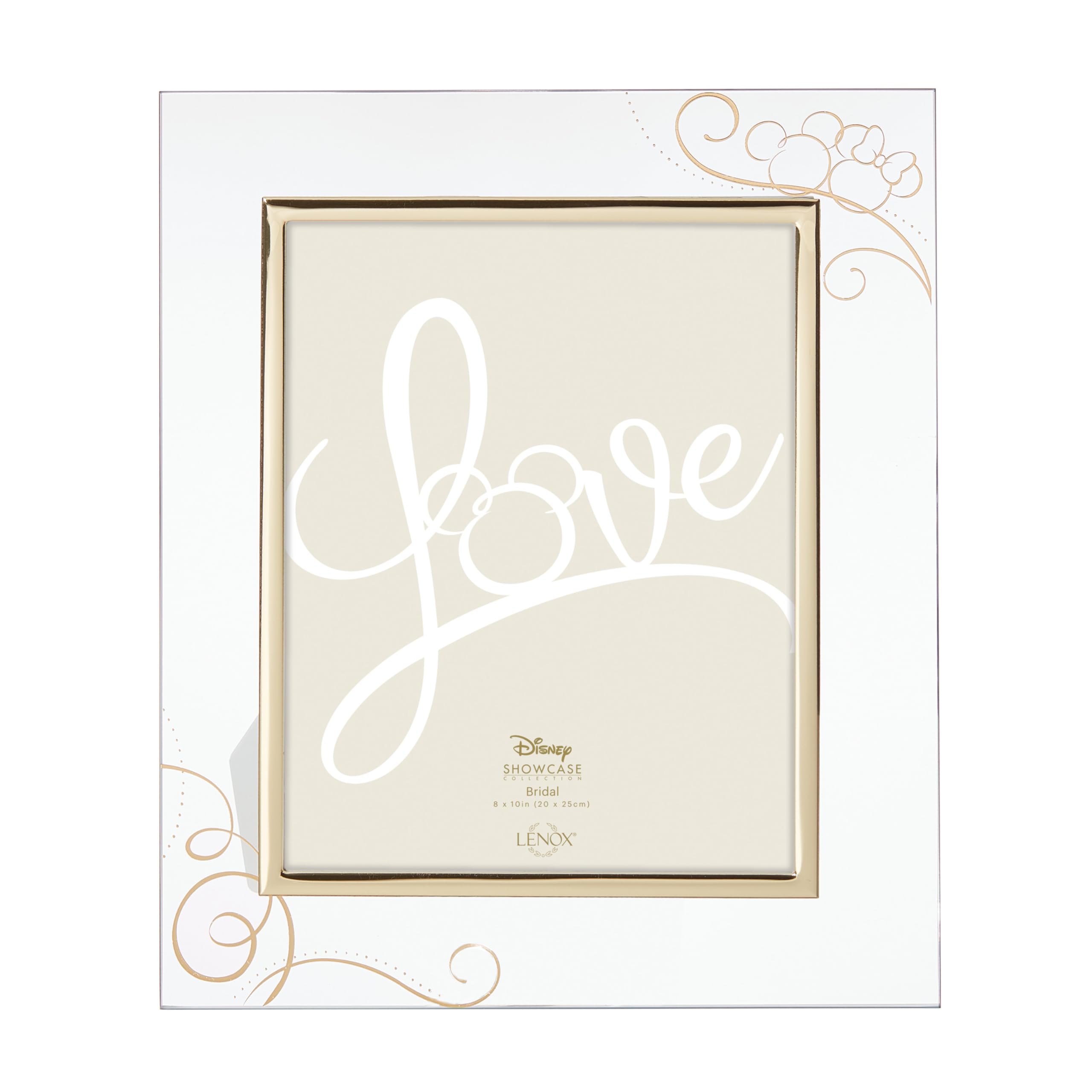 Cadre de mariée Lenox 20x25 cm transparent en verre pour photo de mariage