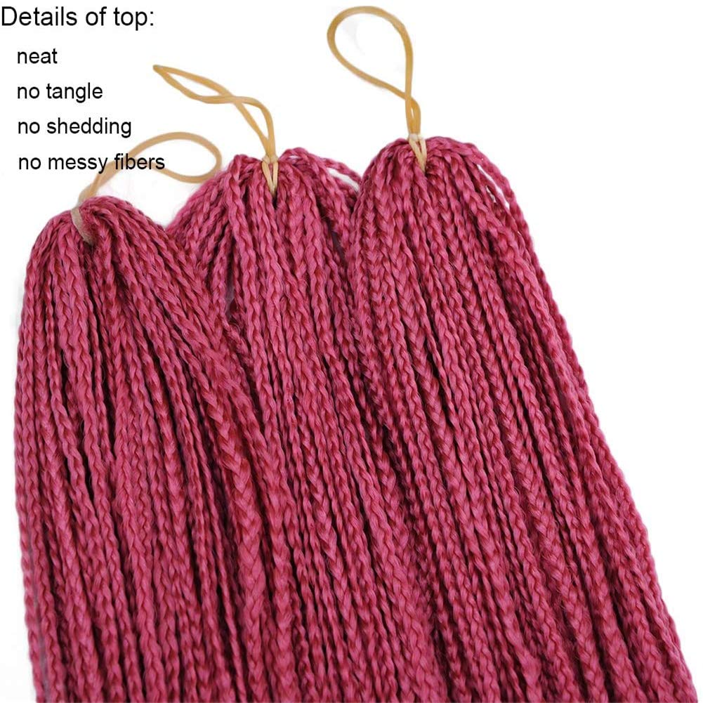 Long Micro 3X Pre-Looped Synthetic Zizi Braids 10 Packs/Lot 28 Inch 50g/Pack Color Thin Small Box Braid Crochet Hair Twist Fiber Hair Micro Zizi box Braiding Hair Extension(BUG)