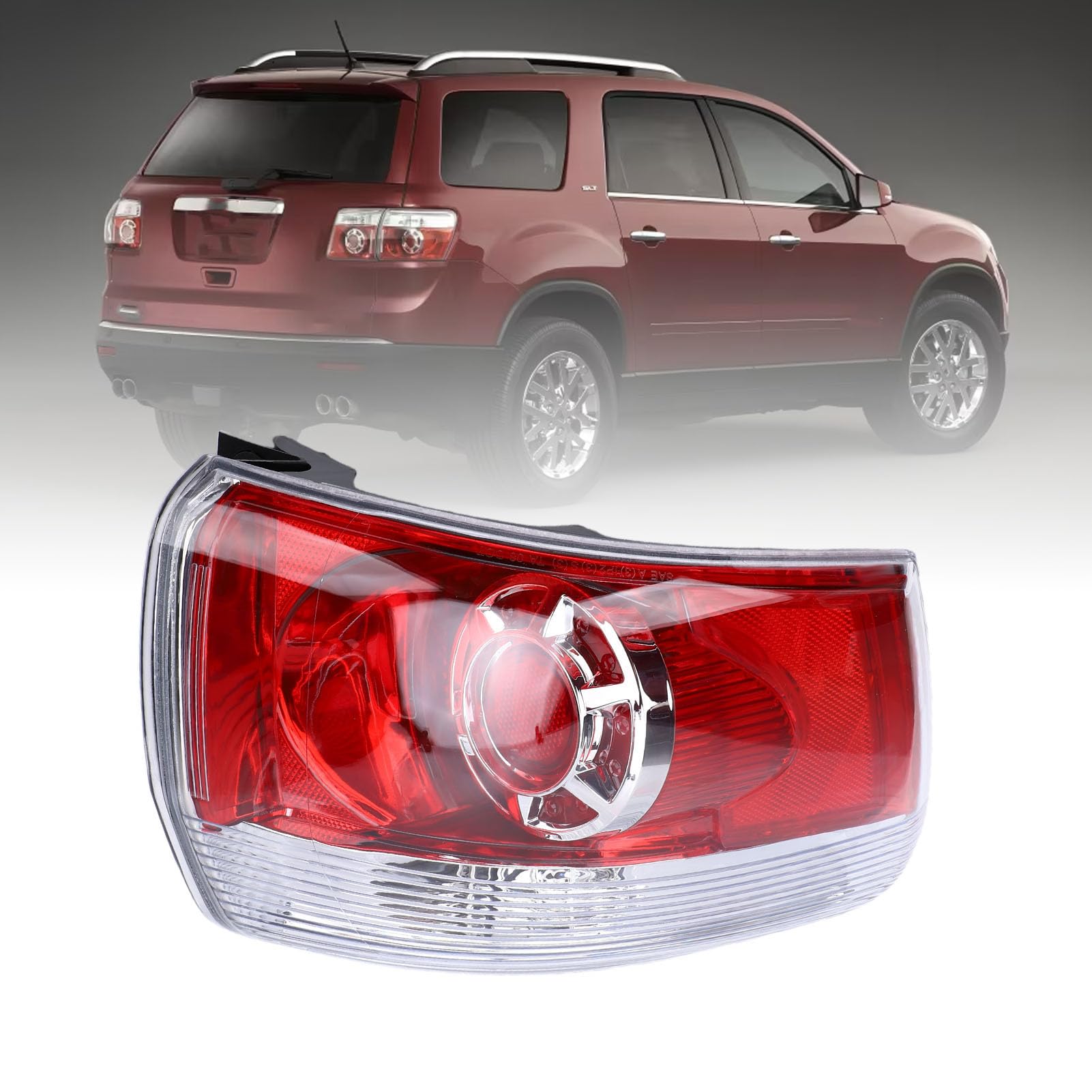 Lampa Tylna Led z czerwoną soczewką do Bezpośredniego Montażu | Obudowa ABS, Tylne światło Stopu, widoczność w Nocy, kompatybilność Sl 2010-2012, Sle Slt 2007-2012