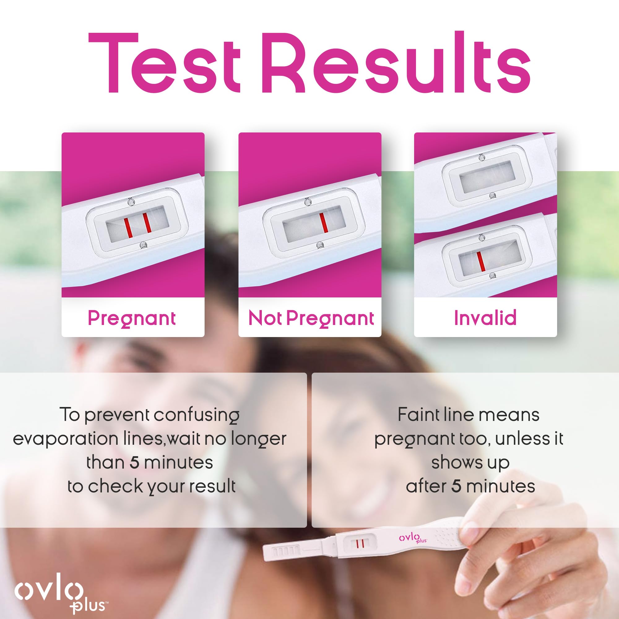 Ovlo Plus ® Pregnancy Test Kit Early Detect 25mlU - Pack of 3 Tests - Advanced Midstream Test | featured in Mimi 3
