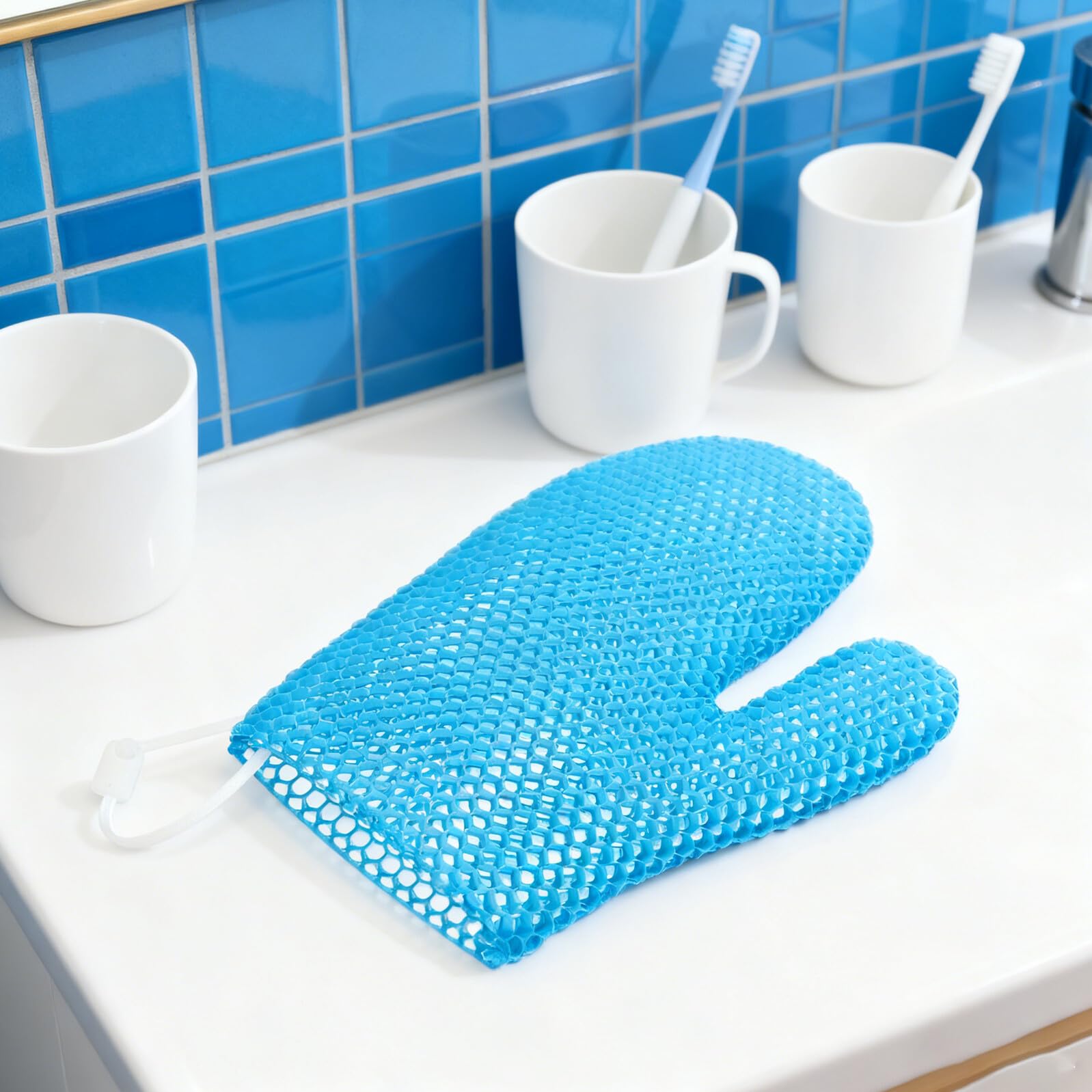 Guante Exfoliante de Ducha de Nido de Abeja Tpu para Baño