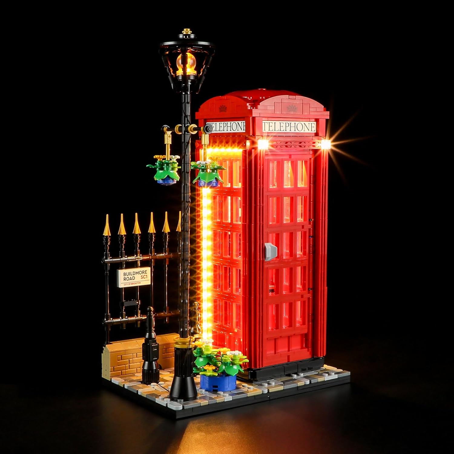 LIGHTAILING Light for Lego-21347 Red London Telephone Box - Led Lighting Kit Compatible with Lego Building Blocks Model - NOT Included The Model Set