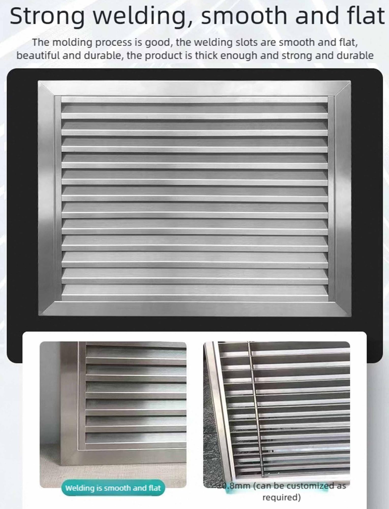 Generico Griglia di Ventilazione Moderna e Regolabile per Installazione a Parete/soffitto, Design Elegante, Compatibile con bocchette Standard, Ideale per casa e Ufficio.