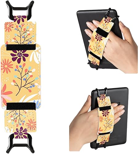 Miniatura 24 de CoBak Correa de Mano Segura para Kindle y Tabletas - Soporte de Agarre para Dedos Versátil y Ligero para Kindle/Kobo/Voyaga/Lenovo/Sony E-Book Oro