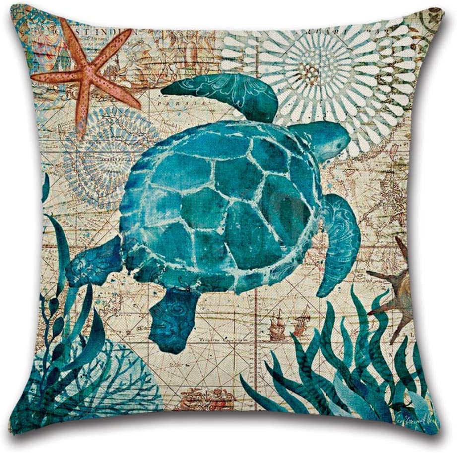 Amazon.co.jp: 4枚セット クッションカバー 北欧 海スタイル 海