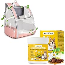 Texsens Pet BackpackPink & Ear Care Wipes Combo