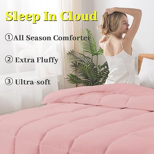 Miniatura 5 de BedTreat - Edredón con plumón alternativo tamaño queen, inserto para edredón con pestañas en las esquinas, edredón acolchado para todas las